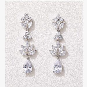 Elegant Silver Teardrop Earrings